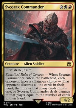 Sycorax Commander WHO-161 Rare Near Mint Englisch Foil