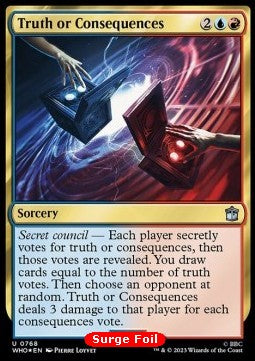 Wahrheit oder Konsequenzen XWHO-768 Uncommon Excellent Englisch Foil