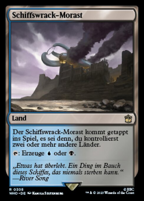 Schiffswrack-Morast WHO-305 Rare Near Mint Deutsch