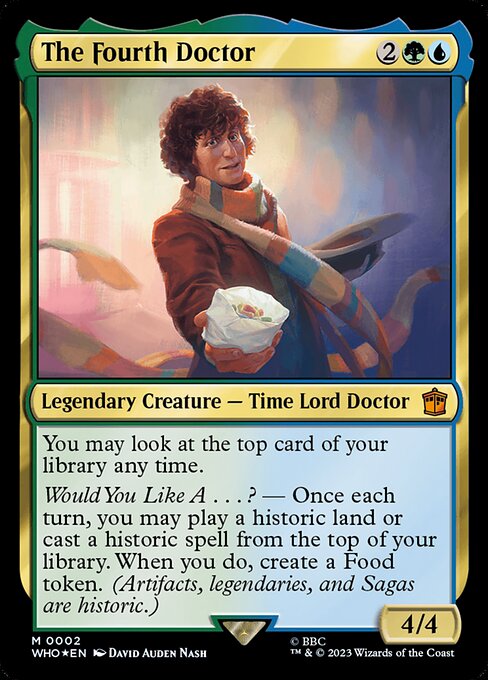 The Fourth Doctor WHO-2 Mythic Near Mint Englisch Foil