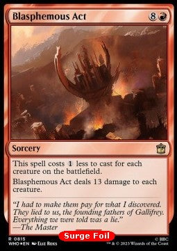 Blasphemische Tat (V.1) XWHO-815 Rare Excellent Englisch Foil