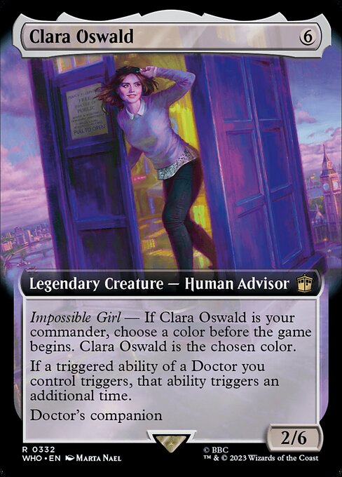 Clara Oswald XWHO-332 Rare Near Mint Englisch