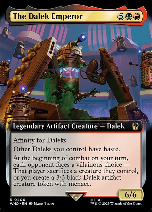 The Dalek Emperor XWHO-406 Rare Excellent Englisch