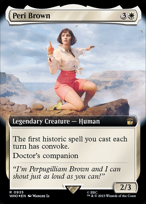 Peri Brown XWHO-935 Rare Excellent Englisch Foil