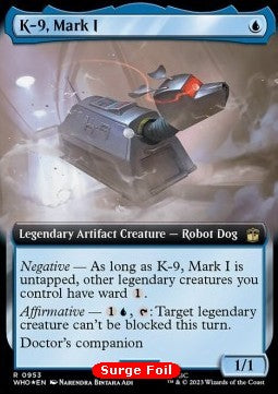 K-9, Mark I (V.4) XWHO-953 Rare Excellent Englisch Foil