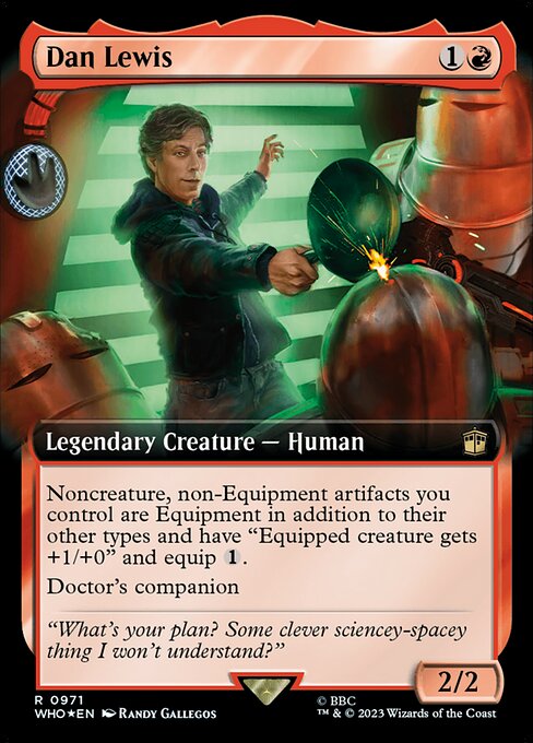 Dan Lewis (V.3) XWHO-971 Rare Excellent Englisch Foil