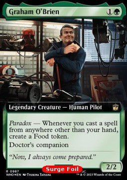 Graham O'Brien (V.3) XWHO-987 Rare Excellent Englisch Foil