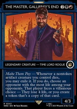 The Master, Gallifrey's End (V.2) XWHO-543 Rare Excellent Englisch Foil