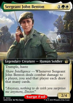 Sergeant John Benton (V.3) XWHO-1032 Rare Near Mint Englisch Foil