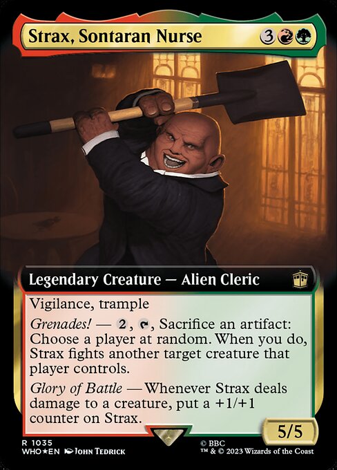 Strax, Sontaran Nurse XWHO-1035 Rare Near Mint Englisch Foil