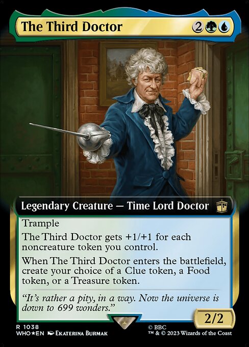 Der Dritte Doctor (V.4) XWHO-1038 Rare Near Mint Englisch Foil