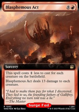 Blasphemische Tat (V.3) XWHO-1063 Rare Near Mint Englisch Foil