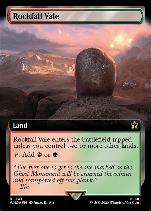 Rockfall Vale XWHO-1101 Rare Near Mint Englisch Foil