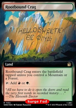 Verwurzelter Felsen (V.3) XWHO-1102 Rare Excellent Englisch Foil