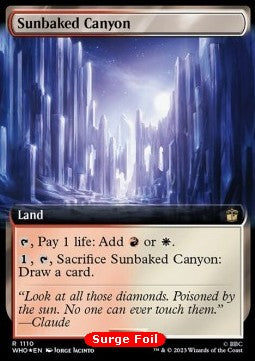 Sunbaked Canyon XWHO-1110 Rare Excellent Englisch Foil
