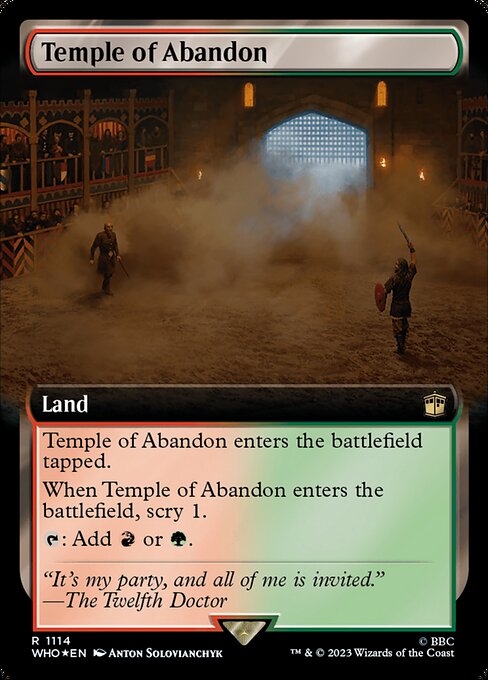 Temple of Abandon XWHO-1114 Rare Near Mint Englisch Foil