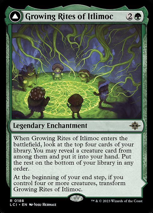 Growing Rites of Itlimoc // Itlimoc, Cradle of the Sun LCI-188 Rare Excellent Englisch Foil