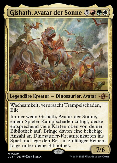 Gishath, Avatar der Sonne LCI-229 Mythic Near Mint Deutsch
