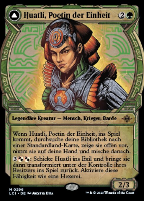 Huatli, Poetin der Einheit // Brüllen des Fünften Volkes (V.1) XLCI-296 Mythic Excellent Deutsch