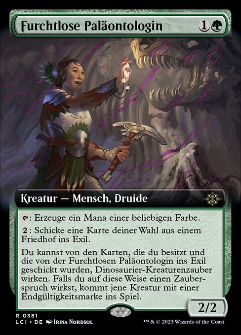 Furchtlose Paläontologin XLCI-381 Rare Excellent Deutsch