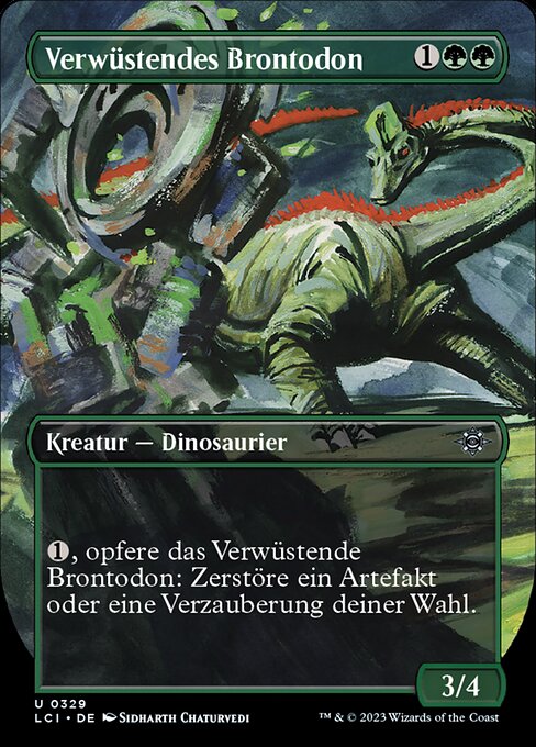 Verwüstendes Brontodon XLCI-329 Uncommon Near Mint Deutsch