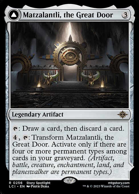 Matzalantli, die Große Pforte // Der Weltenkern LCI-256 Rare Light Played Englisch Foil