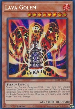 Lava-Golem (V.3) RA01-001 Secret Rare Excellent Deutsch 1. Auflage