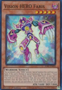 Visions-HELD Faris (V.1) RA01-004 Super Rare Near Mint Deutsch 1. Auflage