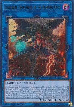Cherubini, schwarzer Engel des Brennenden Abgrunds RA01-DE042 Ultra Rare Near Mint Deutsch 1. Auflage