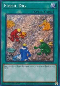 Fossile Grabung (V.3) RA01-053 Secret Rare Near Mint Deutsch 1. Auflage