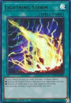 Lightning Storm (V.2) RA01-EN061 Ultra Rare Excellent Englisch 1. Auflage