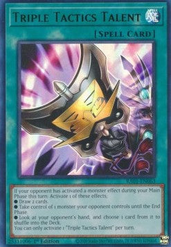 Talent der drei Taktiken (V.2) RA01-063 Ultra Rare Excellent Deutsch 1. Auflage