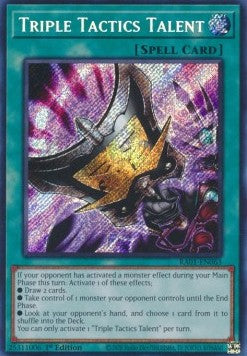 Triple Tactics Talent RA01-063 Secret Rare Near Mint Englisch 1. Auflage