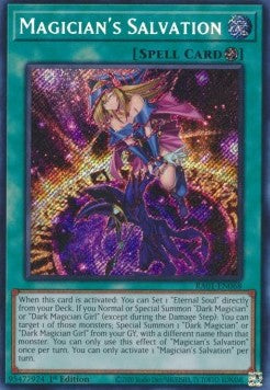 Magician's Salvation RA01-068 Secret Rare Excellent Englisch 1. Auflage