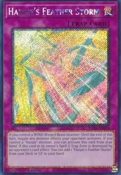 Harpyien-Federsturm (V.4) RA01-073 Platinum Secret Rare Near Mint Deutsch 1. Auflage