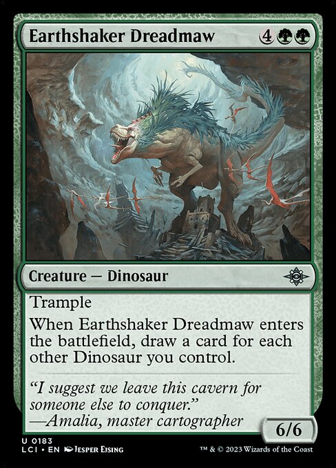 Earthshaker Dreadmaw LCI-183 Uncommon Excellent Englisch Foil