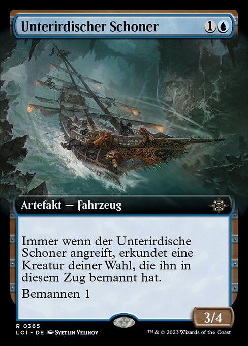 Unterirdischer Schoner XLCI-365 Rare Excellent Deutsch Foil