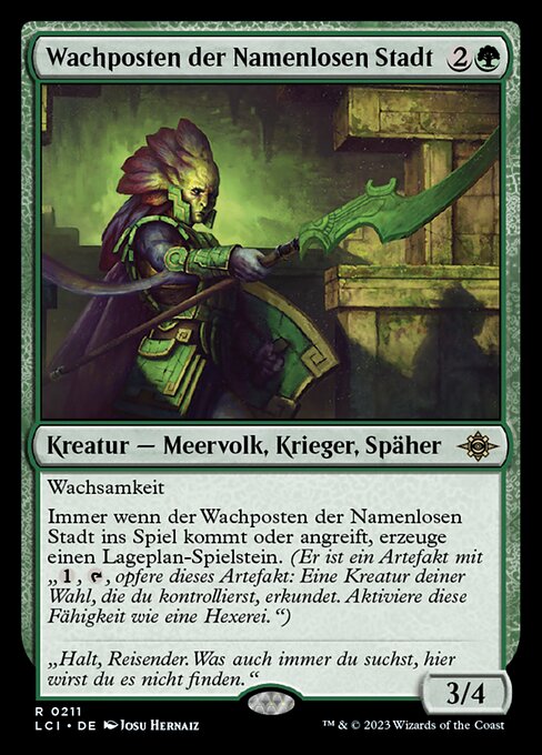 Wachposten der Namenlosen Stadt LCI-211 Rare Near Mint Deutsch Foil