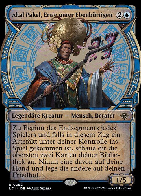 Akal Pakal, Erste unter Ebenbürtigen XLCI-292 Rare Excellent Deutsch