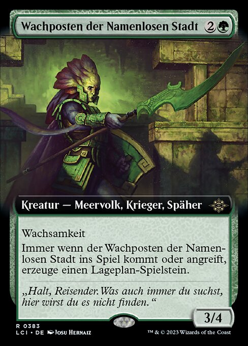 Wachposten der Namenlosen Stadt XLCI-383 Rare Excellent Deutsch