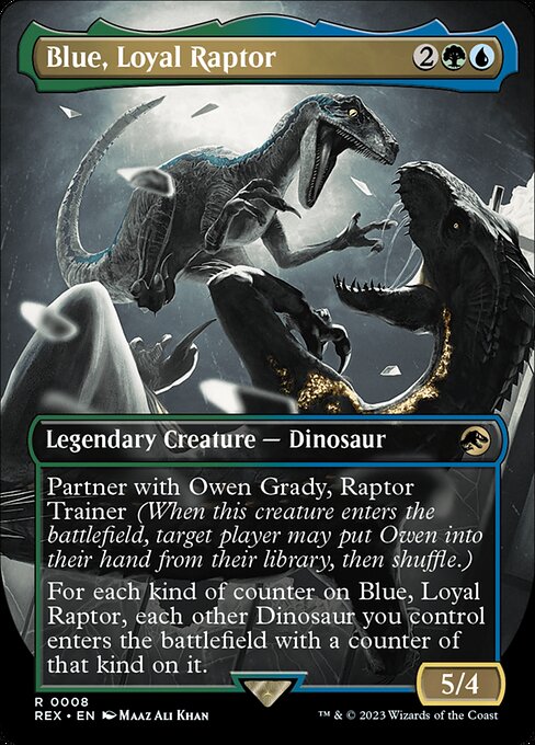 Blue, Loyal Raptor (V.1) REX-8 Rare Near Mint Englisch