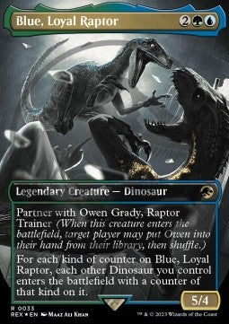 Blue, Loyal Raptor (V.2) REX-33 Rare Near Mint Englisch Foil