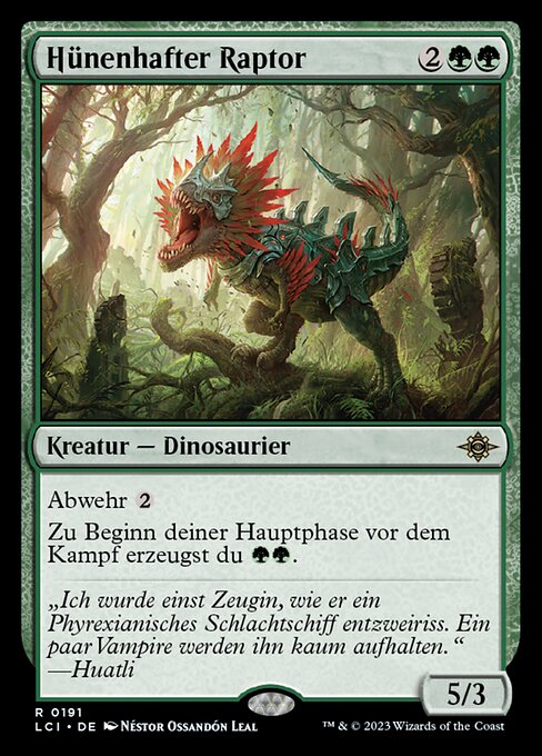 Hünenhafter Raptor LCI-191 Rare Near Mint Deutsch