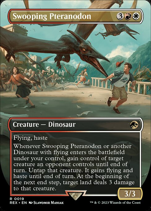 Swooping Pteranodon REX-19 Rare Near Mint Englisch