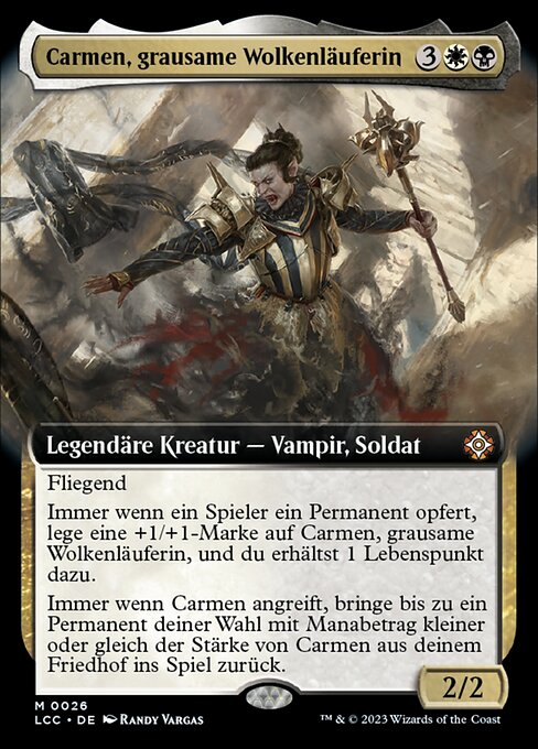 Carmen, grausame Wolkenläuferin XLCC-26 Mythic Near Mint Deutsch Foil