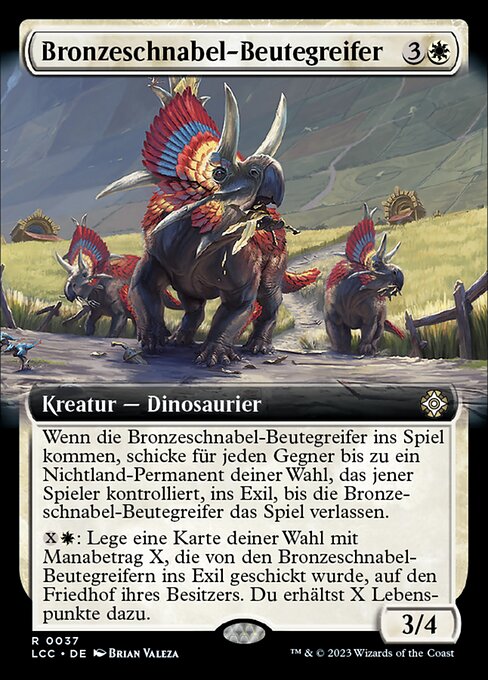 Bronzeschnabel-Beutegreifer XLCC-37 Rare Excellent Deutsch