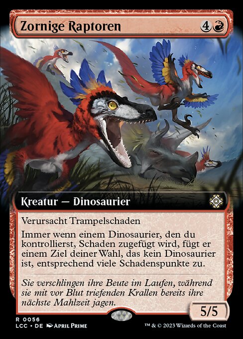 Zornige Raptoren XLCC-56 Rare Near Mint Deutsch