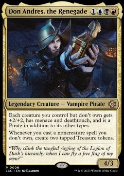Don Andres, the Renegade LCC-6 Mythic Near Mint Englisch Foil