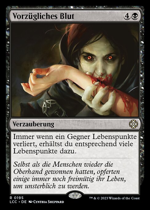 Vorzügliches Blut LCC-195 Rare Near Mint Deutsch
