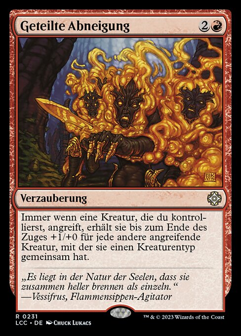 Geteilte Abneigung LCC-231 Rare Near Mint Deutsch